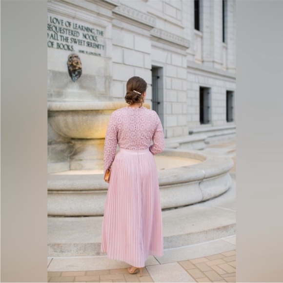 Mauve Stroll At The Manor DJ Maxi Dress - Picture 2 of 2